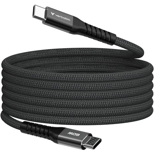 Verbatim Sync&amp;amp;Charge 60W 120cm USB-C/USB-C Magnetic schw. 31859 Slike