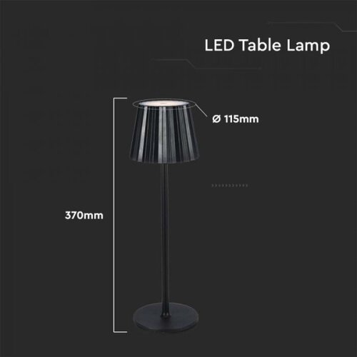 Prigu&amp;scaron;iva LED punjiva stona lampa 4W/5V 3000-6000K 1800 mAh crna Slike