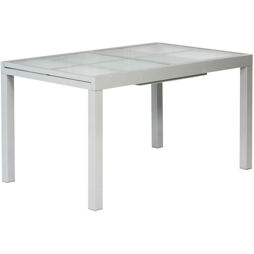 Gardenson Raztegljiva Vrtna Miza Ambia, Steklo, Aluminij, 120-180x90 Cene