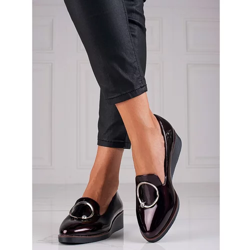 W. POTOCKI lacquered shoes w.potocki burgundy