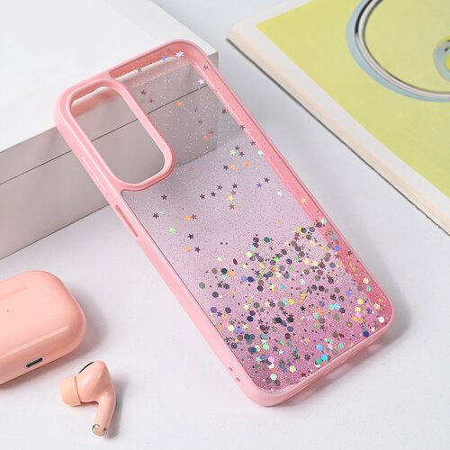 Torbica Frame Glitter za Samsung A256B Galaxy A25 roze Slike