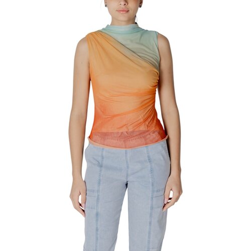 Desigual Majice brez rokavov TS_SAHARA 25SWTK98 Oranžna Cene