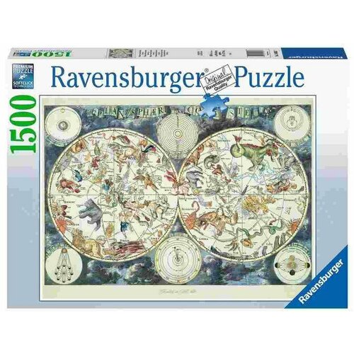 Ravensburger puzzle - Mapa sveta - 1500 delova Slike