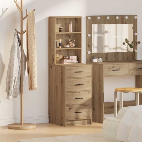  Highboard hrast artisan 40 x 41 x 135 cm Konstruirano drvo Cijene