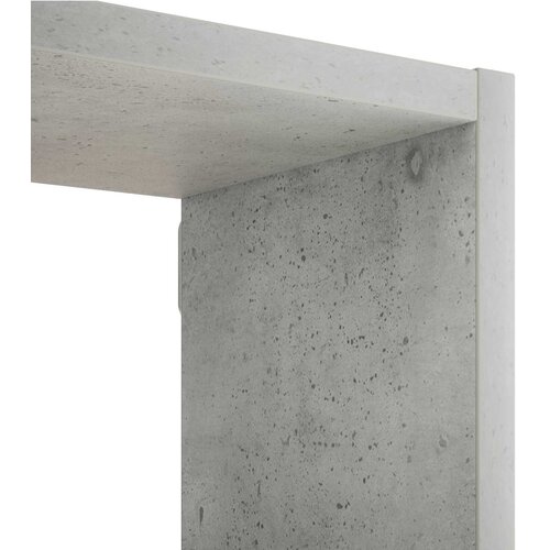  Zidna polica Betonska siva 102 x 17 x 59 cm Prerađeno drvo Slike