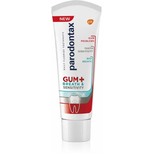 Parodontax Gum And Sens Original zobna pasta za popolno zaščito zob in svež dah 75 ml