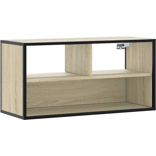 Maison Chic TV omarica - TV stojalo - Televizijska omarica sonoma hrast 80x31x39,5 cm inženirski les in kovina, (21698822) Cene