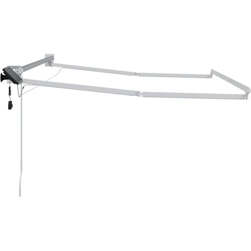  Električni sklopivi okvir tende Bijeli 3,5 x 2,5 m Aluminij Slike
