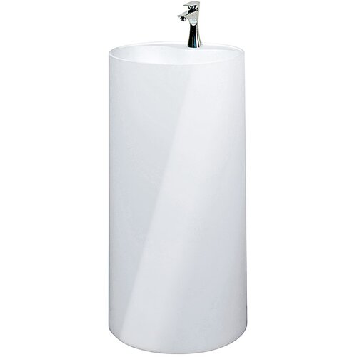 CAMARGUE Umivalnik Rondo Minera Camargue (Ø x V: 45 cm x 90 cm, mineralna litina, bela) Cene