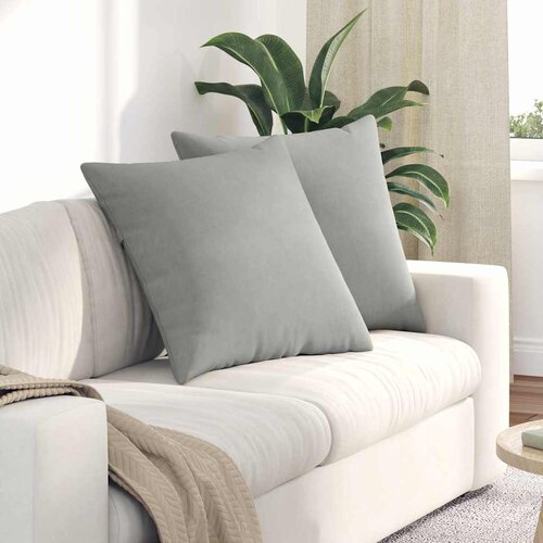  Jastučići za sofu 2 pcs Svijetlo siva 60 x 60 cm tkanina Cijene