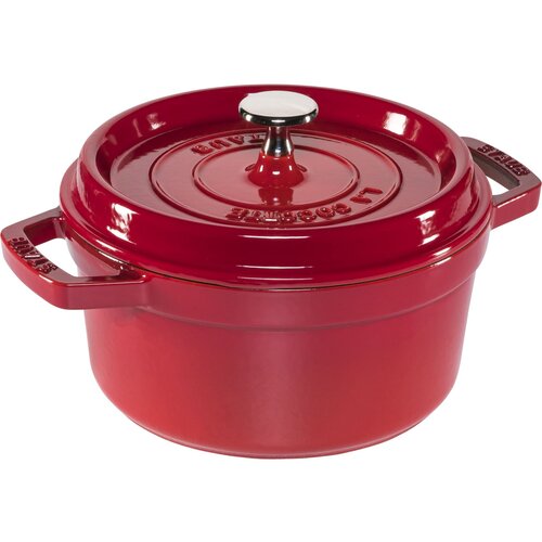 Staub La Cocotte 20cm round, Cherry, Cast Iron Slike