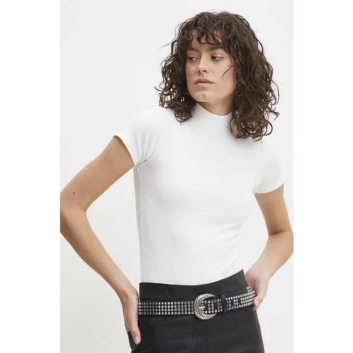 Answear Lab Bombažna kratka majica 2-pack ženski, črna barva