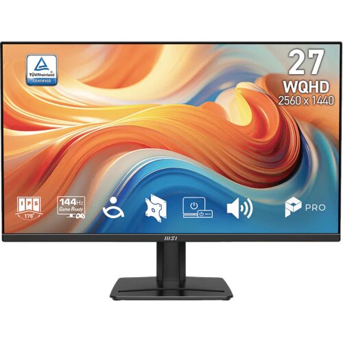 MSI Zaslon PRO MP275Q E14 / 68,6 cm (27") / 2560x1440 (WQHD) / IPS / 144 Hz / 1 ms (MPRT) / 300 nits / 1500:1 (črn) Cene