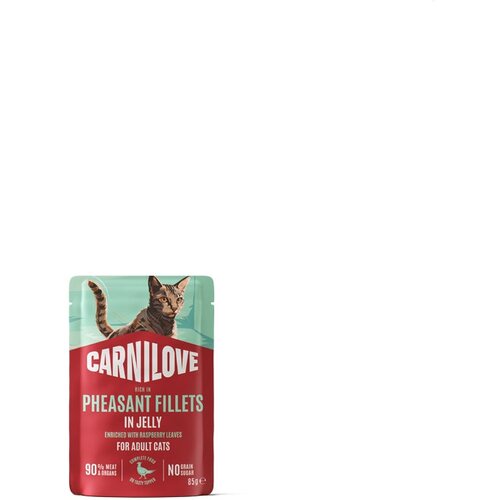 Carnilove Cat Adult vrečka, ko&scaron;čki v želeju - puran in fazan - 85 g 85 g Cene