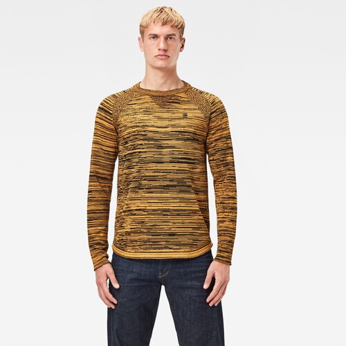 G-star Sweater - Core solli straight r knit l\s yellow-black Cene