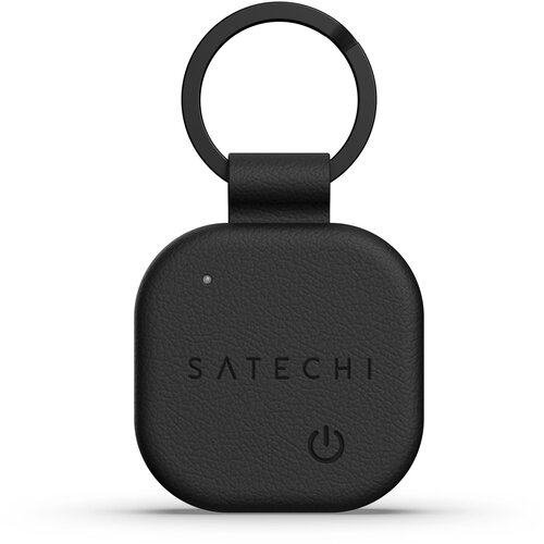 Satechi Vegan-Leather FindAll Keychain Black Cene
