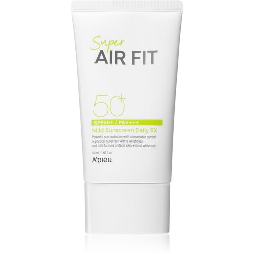 A_PIEU Super Air Fit Daily Ex mineralni fluid za sončenje za obraz SPF 50+ 50 ml Slike