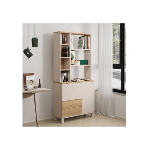 Hanah home Bookshelf, bež Slike