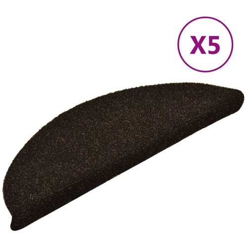 vidaXL Samolepilne preproge za stopnice 5 kosov temno rjave 56x17x3cm, (21061097) Cene