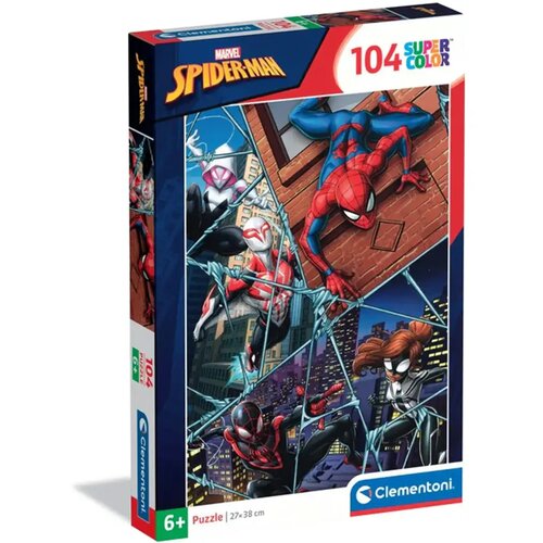 Clementoni Spider-Man: Junaki multiverzuma 104-delna supercolor sestavljanka - Cene
