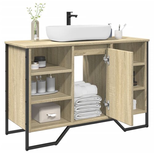 vidaXL Ormarić za umivaonik boja hrasta sonome 91 x 35 x 60 cm drveni Cijene
