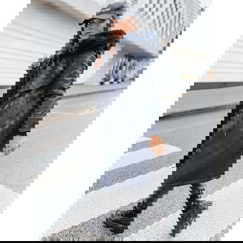 DStreet LUSTER women's winter parka jacket, navy blue, Cene