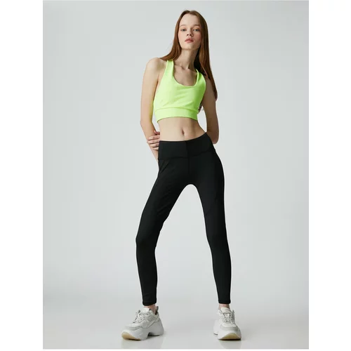 Koton Yoga Tights with Stitching Detail, Normal Waist.