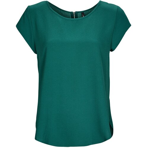 Only Topi &amp;amp; Bluze ONLVIC S/S SOLID TOP PTM Modra Slike