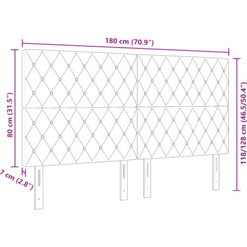  LED Uzglavlje Svjetlosivo 90 cm Bar&amp;scaron;un Slike