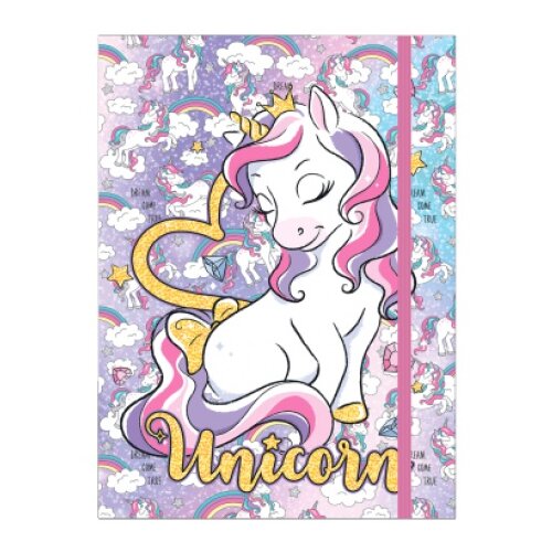Fascikla sa gumom a5 3d box unicorn op* ( 79263 ) Slike