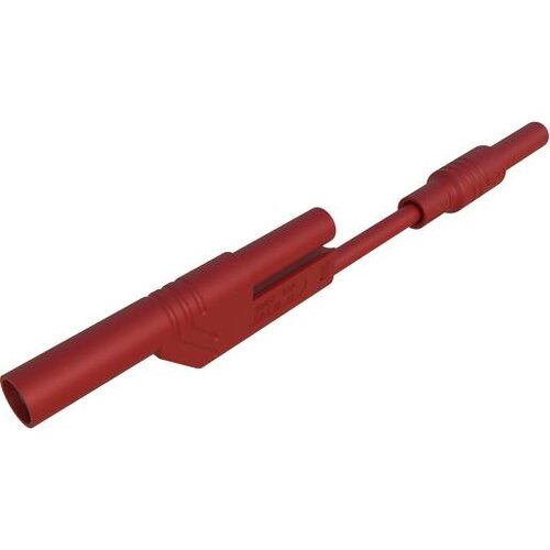 SKS Hirschmann MAL 2800 S rt varnostni merilni kabel 4 mm varnostni vtič 4 mm varnostni vtič 8 cm rdeča 1 kos, (20423330) Cene