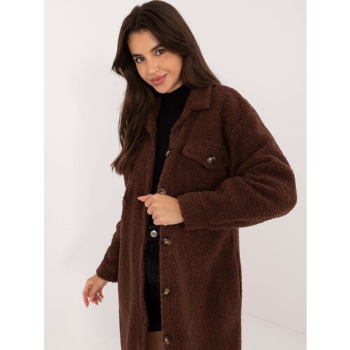 Italy Moda Shirt-DHJ-KS-19806.12X-brown Cene