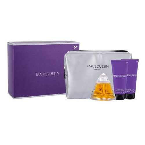 Mauboussin Set parfumska voda 100 ml + losjon za telo 100 ml + gel za prhanje 100 ml + kozmetična torbica za ženske Cene