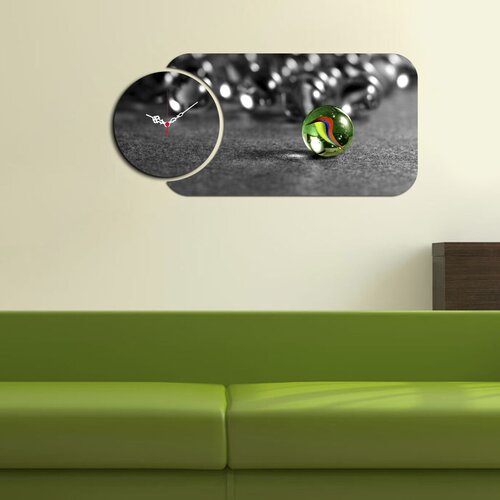 Wallity zidni sat YMS-74, 68x32 cm, 2 dela Cene