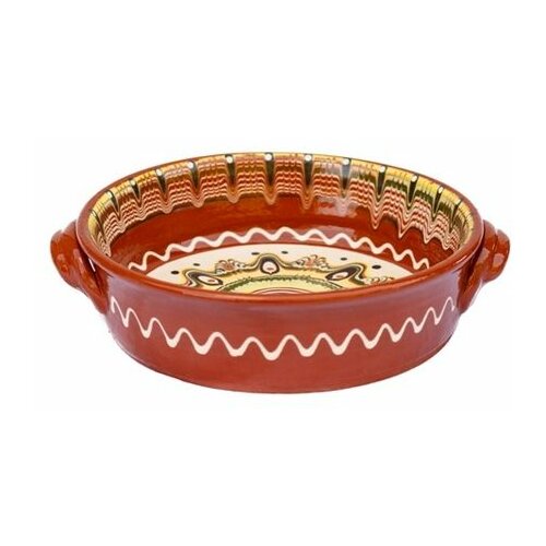 Etno Keramika tava 30cm okrugla svetla etno keramika Cene