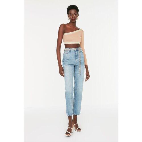 Trendyol Blue High Waist Bootcut Jeans Slike
