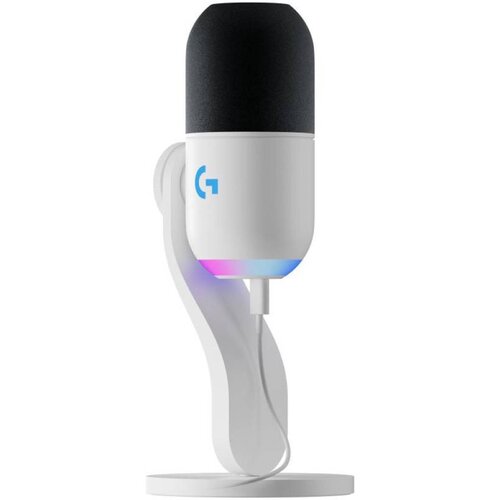 Logitech yeti gx dynamic rgb gaming mic with lightsync - white - usb Cene