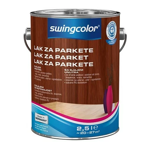 SWINGCOLOR Lak za parket Swingcolor (brezbarven, sijaj, 2,5 l)