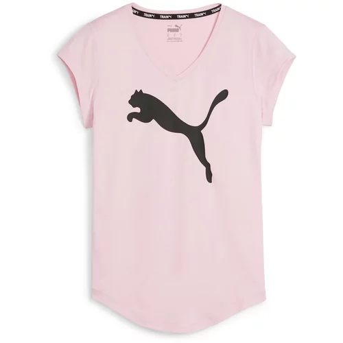 Puma Funkcionalna majica svetlo roza / črna
