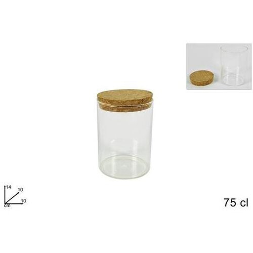 Staklena posuda s plutom 75cl CA007741 Slike