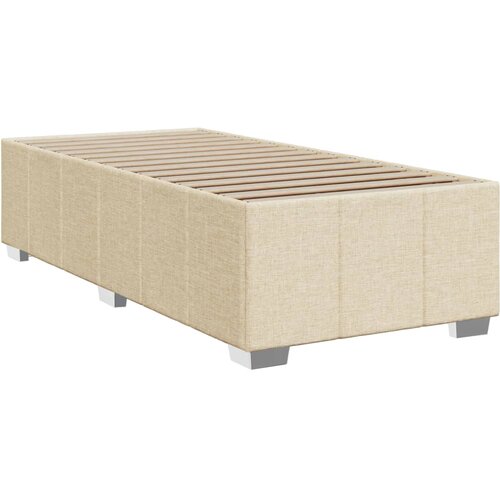 VidaXL Okvir za krevet krem 90x190 cm od tkanine Slike