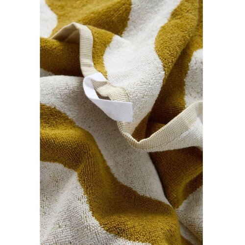 Jotex Žuti /krem pamučan ručnik 90x150 cm Waves &amp;ndash; Slike