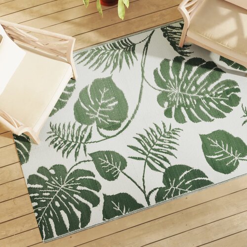 VidaXL Vanjski tepih zeleni 140x200 cm PP Slike