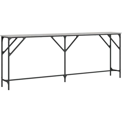 Maison Chic konzolna miza - miza ob steni siva sonoma 200x29x75 cm inženirski les, (21785953) Slike