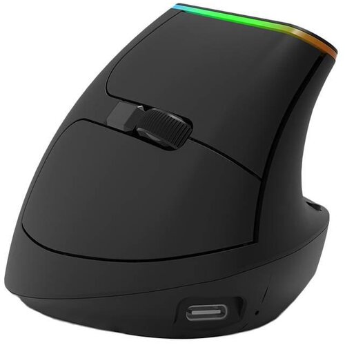 Delux ergonomska vertikalna brezžična miška rgb - akumulatorska 4000DPI Cene