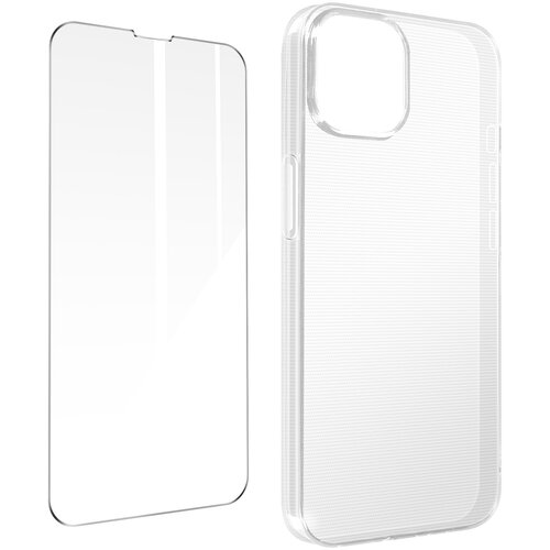 AVIZAR iPhone 14 360&amp;deg; Protection Pack: Mehka torbica, tanko, prozorno, po&amp;scaron;evno kaljeno steklo, (20713915) Slike