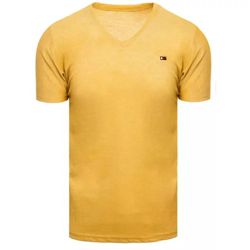 DStreet Basic men's T-shirt mustard RX4998