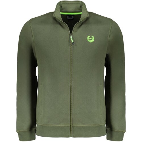 Gianmarco Venturi MEN&amp;amp;#39;S GREEN ZIP SWEATSHIRT Slike