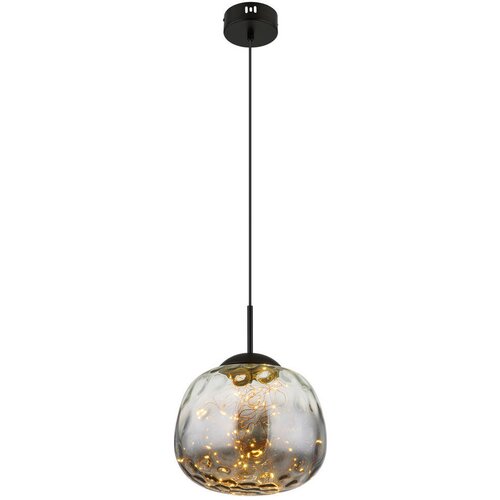 Globo LED viseća svjetiljka Firefly (8 W, &amp;Oslash; x V: 20 x 120 cm, Crna, Topla bijela) Slike