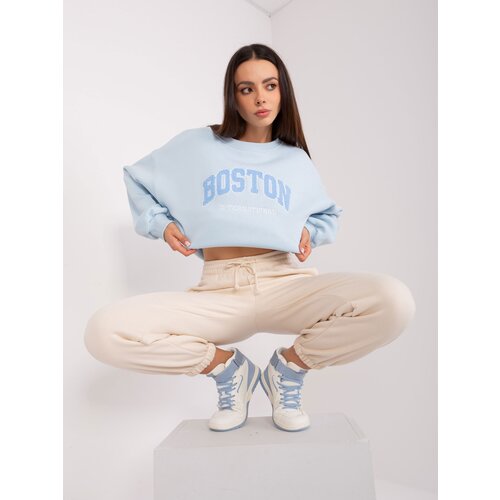 Fashion Hunters Light blue oversized hoodie Slike